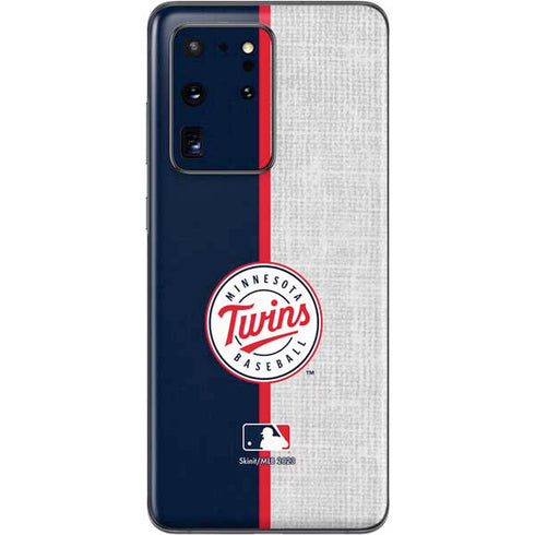 MLB Minnesota Twins Split Galaxy S20 Ultra 5G Skin
