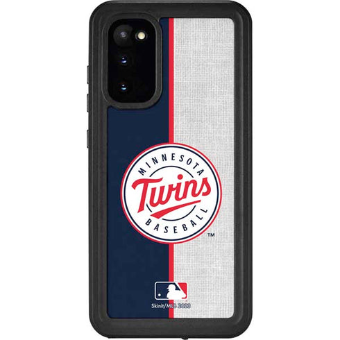 MLB Minnesota Twins Split Galaxy S20 Waterproof Case