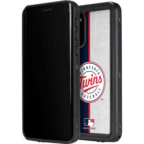 MLB Minnesota Twins Split Galaxy S20 Waterproof Case