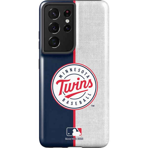 MLB Minnesota Twins Split Galaxy S21 Ultra 5G Pro Case