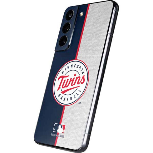 MLB Minnesota Twins Split Galaxy S22 Skin