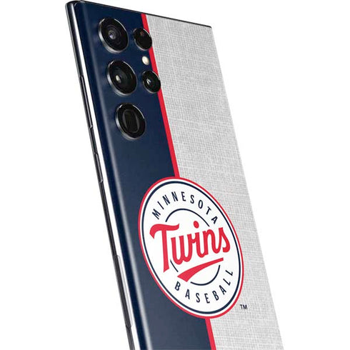 MLB Minnesota Twins Split Galaxy S22 Ultra Skin