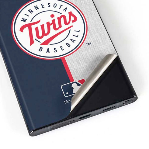 MLB Minnesota Twins Split Galaxy S22 Ultra Skin