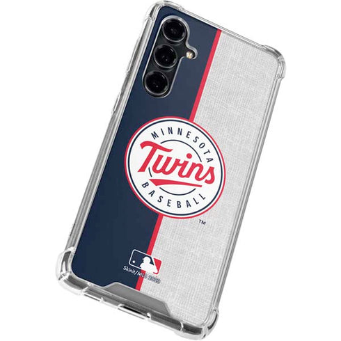 MLB Minnesota Twins Split Galaxy S23 FE Clear Case