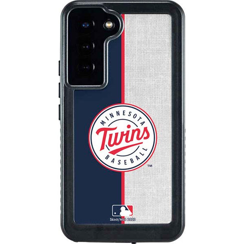 MLB Minnesota Twins Split Galaxy S23 Plus Waterproof Case