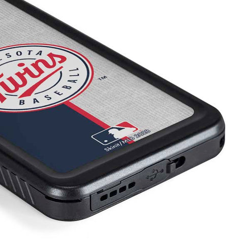 MLB Minnesota Twins Split Galaxy S23 Plus Waterproof Case