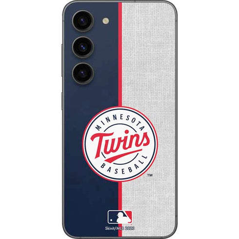 MLB Minnesota Twins Split Galaxy S23 Skin