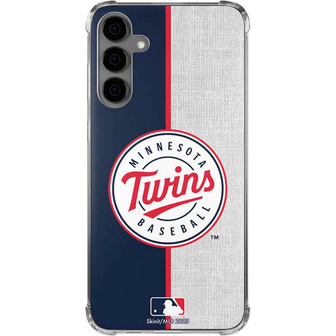 MLB Minnesota Twins Split Galaxy S24 Plus Clear Case