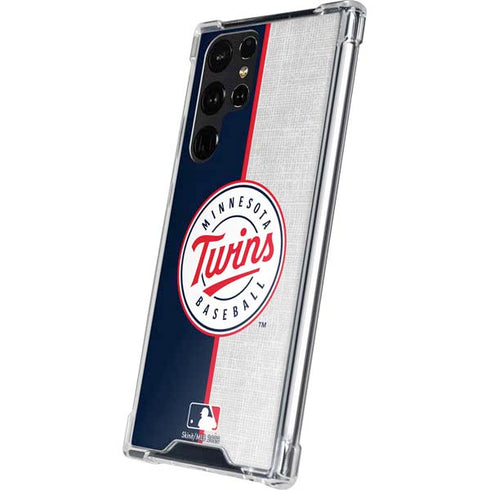 MLB Minnesota Twins Split Galaxy S24 Ultra Clear Case