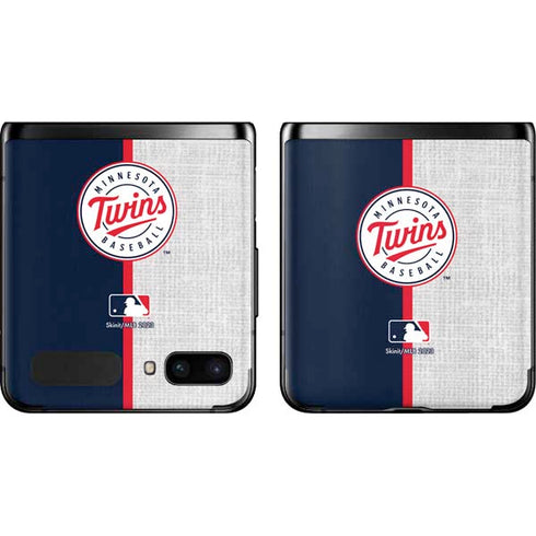 MLB Minnesota Twins Split Galaxy Z Flip Skin