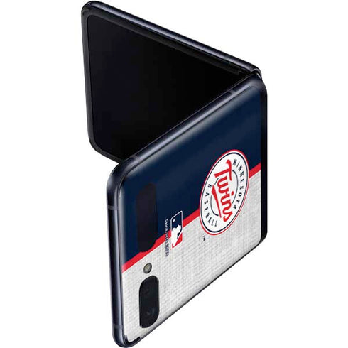 MLB Minnesota Twins Split Galaxy Z Flip Skin