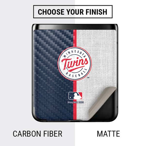 MLB Minnesota Twins Split Galaxy Z Flip Skin
