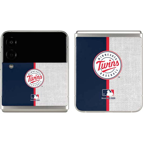 MLB Minnesota Twins Split Galaxy Z Flip3 5G Skin