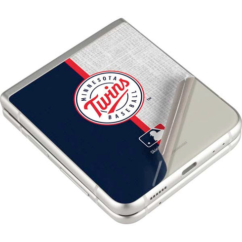 MLB Minnesota Twins Split Galaxy Z Flip4 5G Skin