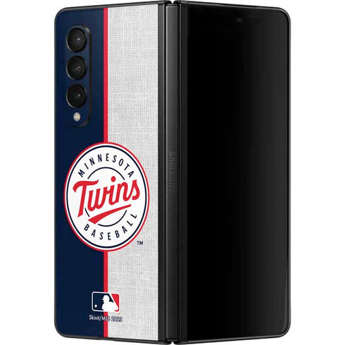 MLB Minnesota Twins Split Galaxy Z Fold3 5G Skin