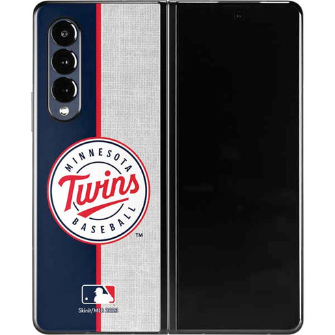 MLB Minnesota Twins Split Galaxy Z Fold3 5G Skin