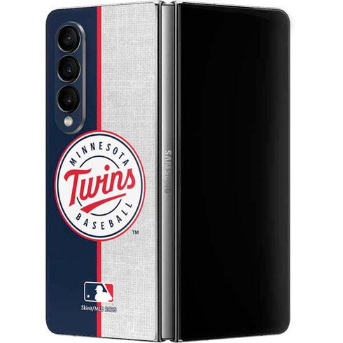 MLB Minnesota Twins Split Galaxy Z Fold4 5G Skin