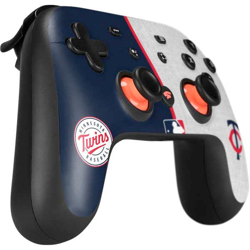 MLB Minnesota Twins Split Google Stadia Controller Skin