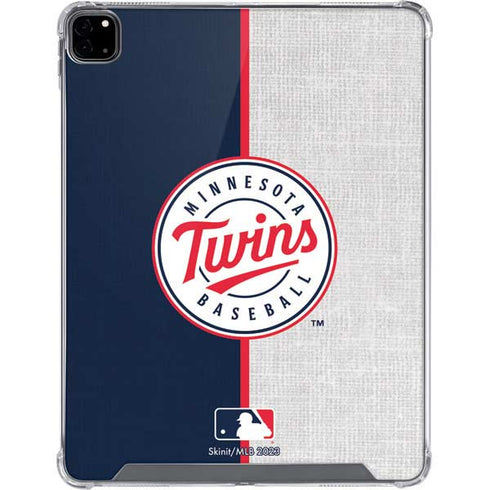 MLB Minnesota Twins Split iPad Pro 12.9in (2020) Clear Case