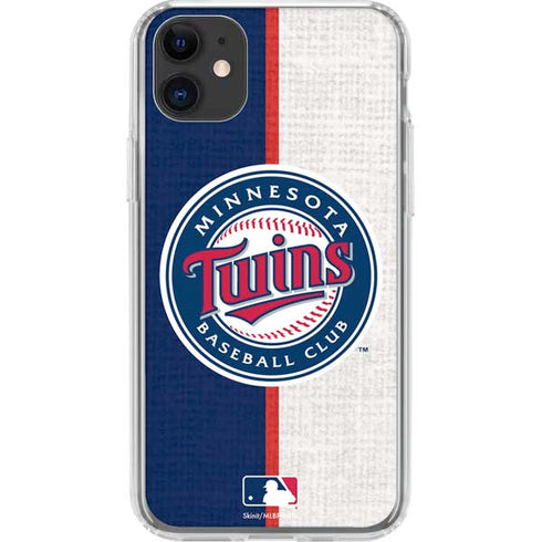 MLB Minnesota Twins Split iPhone 11 Clear Case