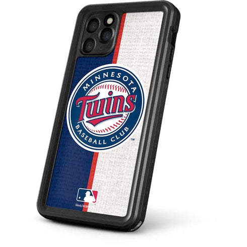 MLB Minnesota Twins Split iPhone 11 Pro Max Waterproof Case