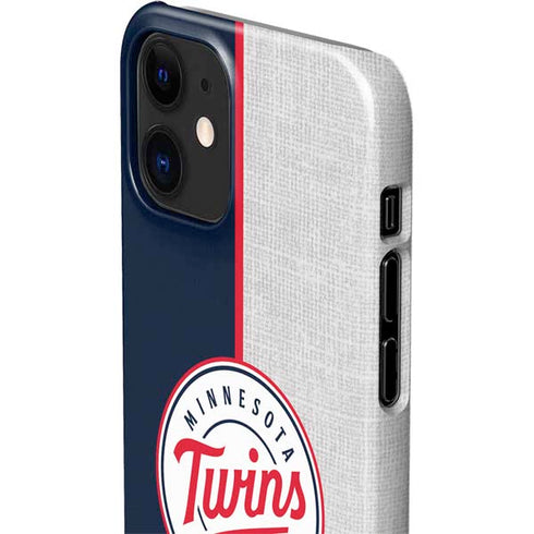 MLB Minnesota Twins Split iPhone 12 Mini Lite Case