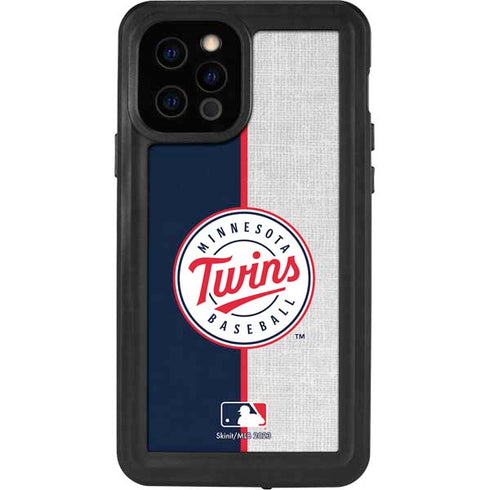 MLB Minnesota Twins Split iPhone 12 Pro Waterproof Case