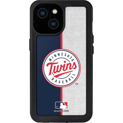 MLB Minnesota Twins Split iPhone 13 Mini Waterproof Case