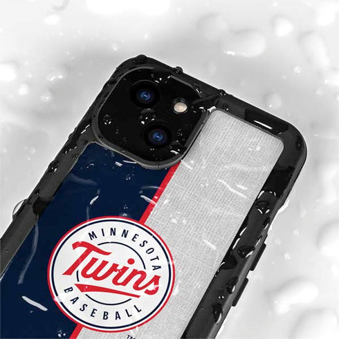 MLB Minnesota Twins Split iPhone 13 Mini Waterproof Case
