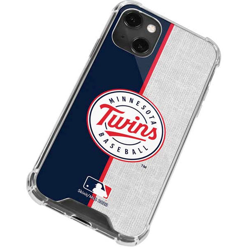 MLB Minnesota Twins Split iPhone 14 Plus Clear Case