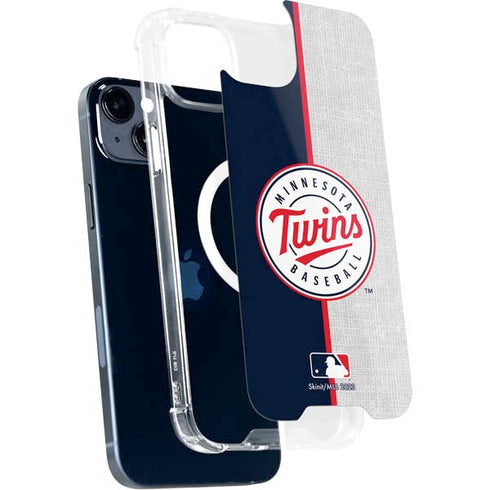MLB Minnesota Twins Split iPhone 15 Plus MagSafe Case