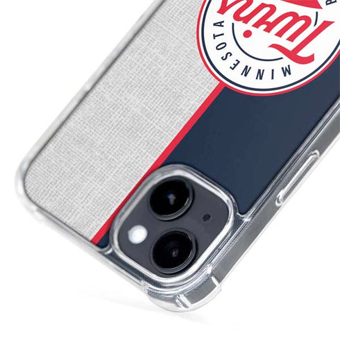 MLB Minnesota Twins Split iPhone 15 Plus MagSafe Case
