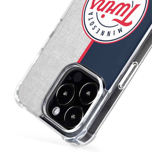 MLB Minnesota Twins Split iPhone 15 Pro Max MagSafe Case