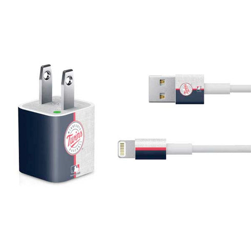 MLB Minnesota Twins Split iPhone Charger (5W USB) Skin