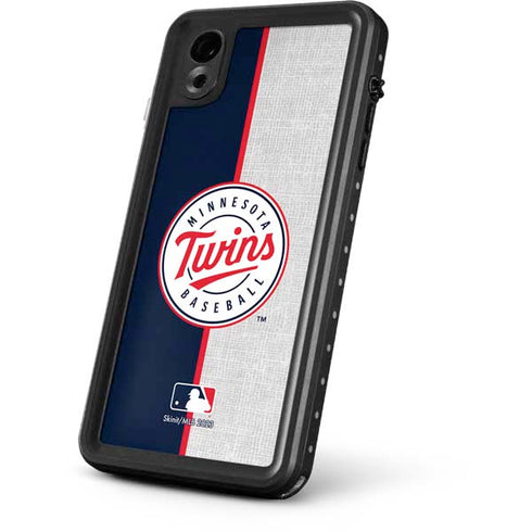 MLB Minnesota Twins Split iPhone XR Waterproof Case