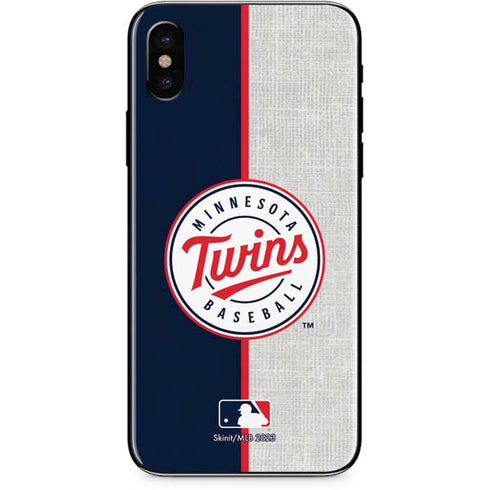 MLB Minnesota Twins Split iPhone XS Skin