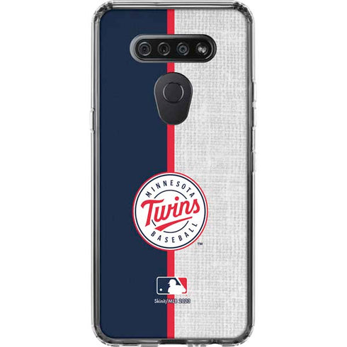 MLB Minnesota Twins Split LG K51/Q51 Clear Case