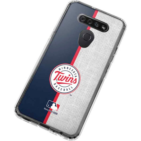 MLB Minnesota Twins Split LG K51/Q51 Clear Case