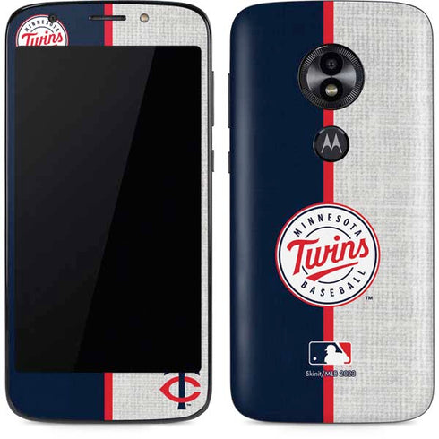 MLB Minnesota Twins Split Moto E5 Play Skin