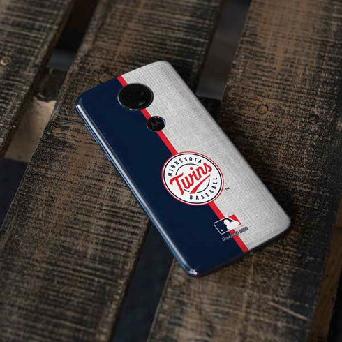 MLB Minnesota Twins Split Moto E5 Plus Skin