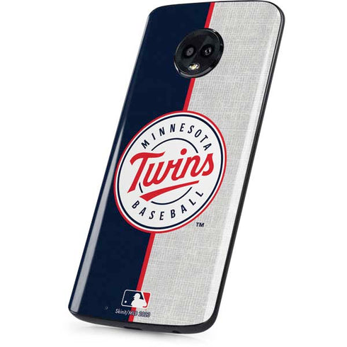 MLB Minnesota Twins Split Moto G6 Skin