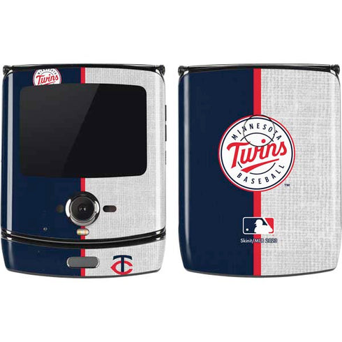 MLB Minnesota Twins Split Motorola RAZR Skin