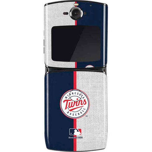 MLB Minnesota Twins Split Motorola RAZR Skin