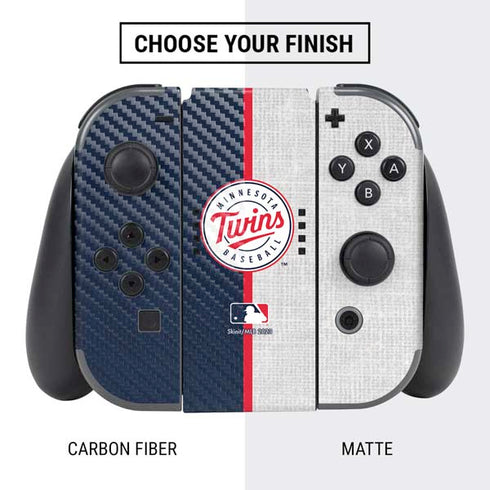 MLB Minnesota Twins Split Nintendo Switch Bundle Skin