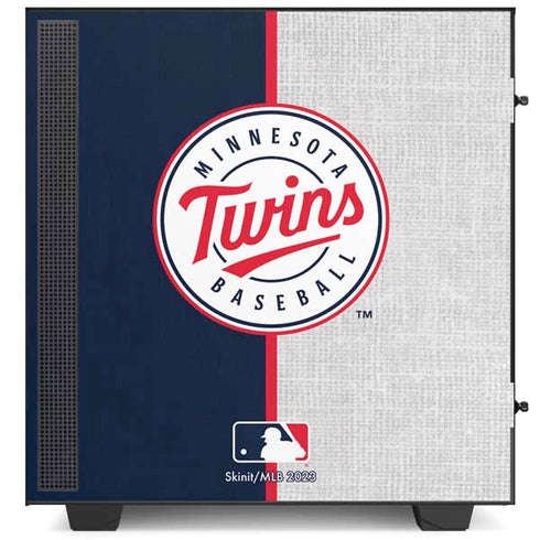 MLB Minnesota Twins Split NZXT H510 Compact ATX Mid-Tower Case Skin