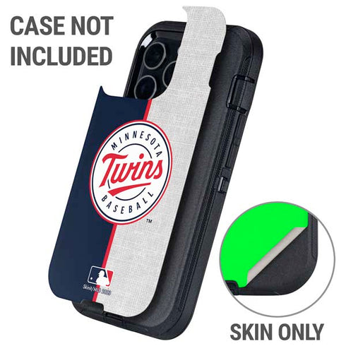 MLB Minnesota Twins Split Otterbox Defender iPhone Skin