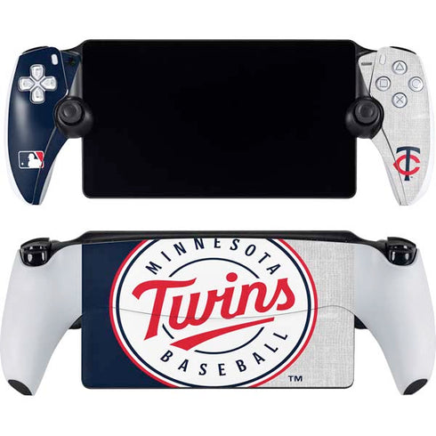 MLB Minnesota Twins Split PlayStation Portal Remote Player Skin