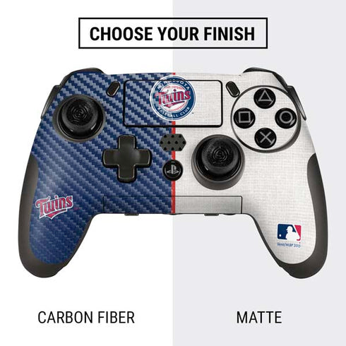 MLB Minnesota Twins Split PlayStation Scuf Vantage 2 Controller Skin