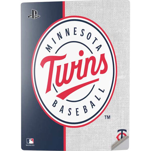 MLB Minnesota Twins Split PS5 Digital Edition Console Skin