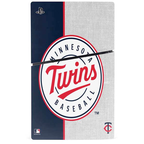 MLB Minnesota Twins Split PS5 Slim Digital Edition Console Skin